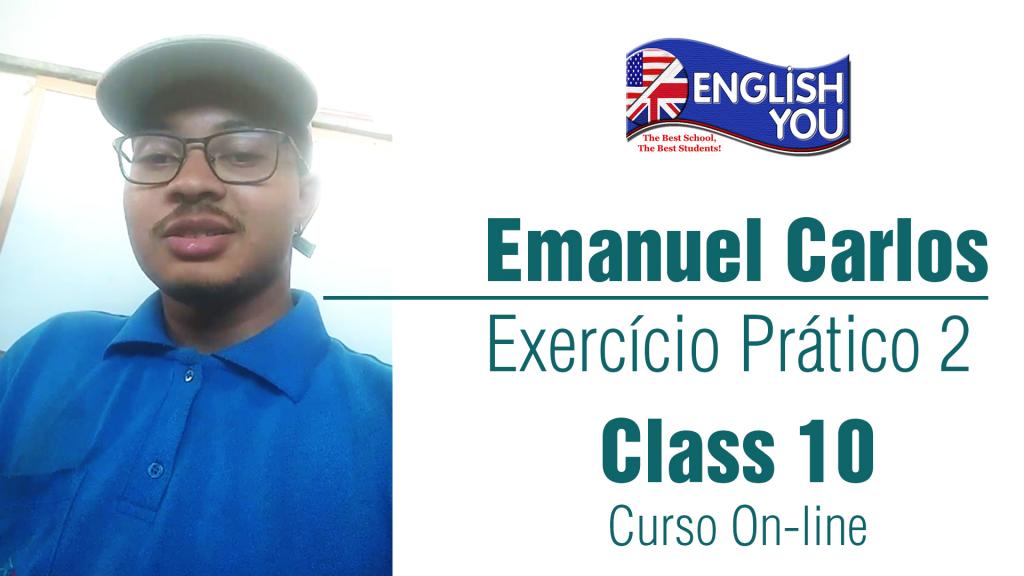 Emanuel Carlos, do Curso On-line English You
